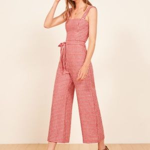 Gingham Linen Jumpsuit